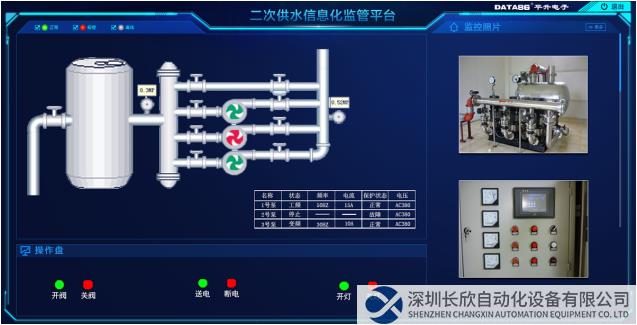 二次供水信息化监管系统界面